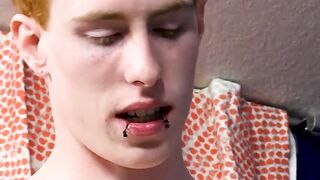 RawTwinkys.com - Ginger twink and his lover have freaky fuck session in bed with lust