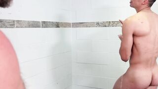 HotFamilyPorn.com - Shower fuck with step son Amone Bane and my boner