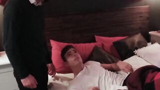 My bearded stepdad Romeo Davis grabs me and stuffs his cock in my wet mouth and ass Hoe 2