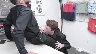 BoyPunish.com - Security officer's cock sucked and milked by twink