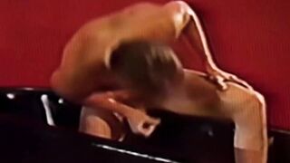 Sexy blonde Jason Lowe has the time to to solo jerk until he release cum