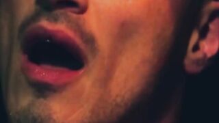 Derek Kage takes a huge cock in his mouth and extremely ass fucked by two hunks