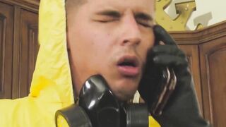 Bunny Colby sucks stud off while Wolf Hudson bangs him hard