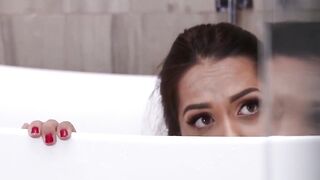 SmallGirlsInPorn.com - Small sexy Briar Rose drilled in bedroom in her tight shaved c