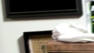 Handsome college guy Jason Pitt stroking his huge cock after school