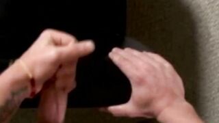 Handsome college guy Jason Pitt stroking his huge cock after school