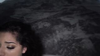 Muscle stud Peter Green cumspray after banged  pretty babe Gabriela Lopez