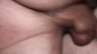 Two guys watch as a handsome guy sucks an enormous dick and jerk off