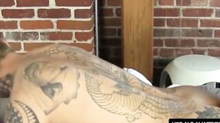 RealAltGuys.com - Tattooed and pierced gay guy loves wrapping his lips around hard co