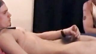 Str8Seduction.com - Bandana straighty jerks off and cums for the gay producer intense