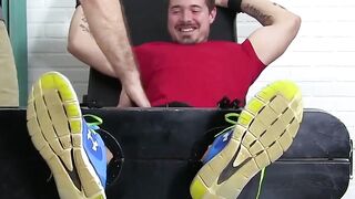 MaleFeetXXX.com - Tyler's muscular body endures sweet tickle torment