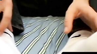 ToesXXX.com - Puppy's foot play and cumshot with a twist