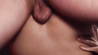 HotFamilyPorn.com - Athletic stud's tight hole stretched wide by huge cock creampie a