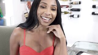 No nut challange with my ebony stepmom