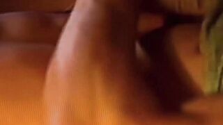Buffed retro hottie Leigh Erickson wanks his aroused cock in front of us
