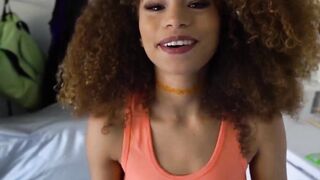 TeensFuckingDads.com - Ebony stepdaughter Cecilia Lion POV slammed hard