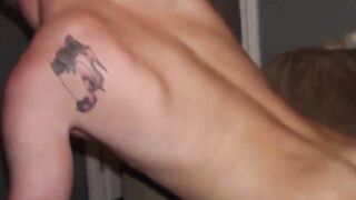 Pierced guy moans loudly as he is rammed by an amazing dick deep