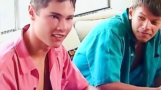 Perverts watch and jizz while watching guys ass fuck wildly