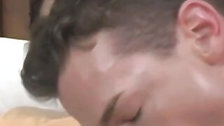 Naughty twink Jesse Jacobs banging after chain dick sucking