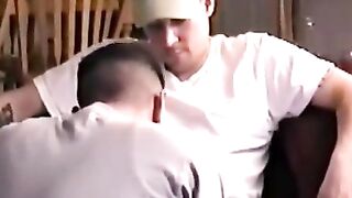 Str8Seduction.com - Shy straight stud sucked slowly by horny gay guy vigorously