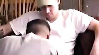 Str8Seduction.com - Shy straight stud sucked slowly by horny gay guy vigorously