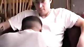 Str8Seduction.com - Shy straight stud sucked slowly by horny gay guy vigorously