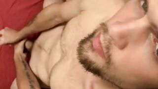 Str8Thugs.com - Nolan's bedroom beat off, showcasing his fat hard dick and tattooed b