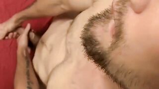 Str8Thugs.com - Nolan's bedroom beat off, showcasing his fat hard dick and tattooed b