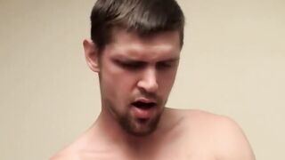 Str8Thugs.com - Nolan's bedroom beat off, showcasing his fat hard dick and tattooed b