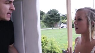 Amazing Bailey Brooke rides a big dick and gets a facial