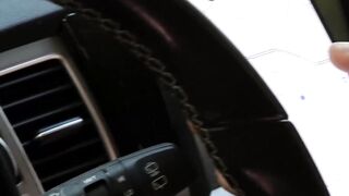 Tiny Alex More swallows loads of cum after riding black cock