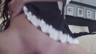 Stepdaughter gets suction and wild doggy from stepfather