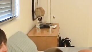 TwinkUndie.com - Twink's undies jerk off and buddy blowjob session