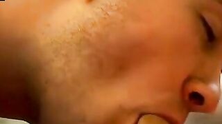 TwinkUndie.com - Assfucked twink's cum blast through his sexy panties