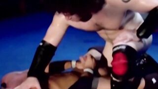 MuscleJockBound.com - Bound wrestler dominated and tormented by his tattooed opponent