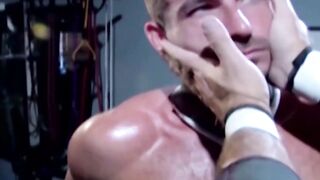 MuscleJockBound.com - Bound wrestler dominated and tormented by his tattooed opponent