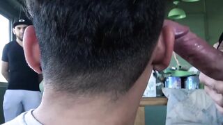 LecheLatinos.com - Colombian straight stud unleashes a facial blast on a spitroasted