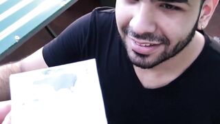 LecheLatinos.com - Colombian straight stud unleashes a facial blast on a spitroasted