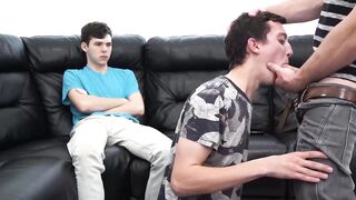 Bisexual guys Dakota and Jack devour Greg McKeons commanding dick Hoe 2