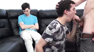 Bisexual guys Dakota and Jack devour Greg McKeons commanding dick Hoe 2