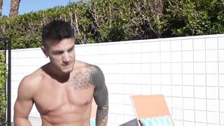 Devin Franco bends over for Alex Inks raw tool to plow him