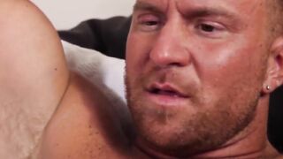 MaleFeetXXX.com - Hunky Brad's sweaty socks sniffed and feet sucked by a hairy guy's