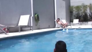 BreedingLatino.com - Latino pool boy takes raw cock deep in his ass