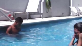BreedingLatino.com - Latino pool boy takes raw cock deep in his ass