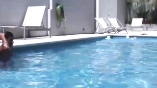 BreedingLatino.com - Latino pool boy takes raw cock deep in his ass