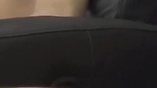 Young Blair Mason cum sprayed after jerking off in threesome