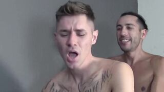 SayUncleNetwork.com - Inked jock's bareback pounding ends with intense cum blasts