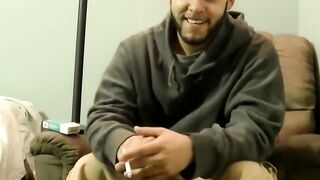 JoeSchmoeXXX.com - Horny Badass stops by to stroke out a huge load