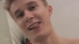 BoyDesire.com - Twink's intense double blowjob and cum-soaked finale