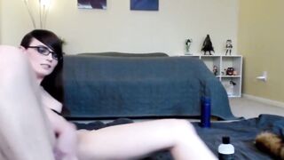 MarsNatalie.com - Naughty Natalie Mars inserts toys deeply in homemade solo masturbat